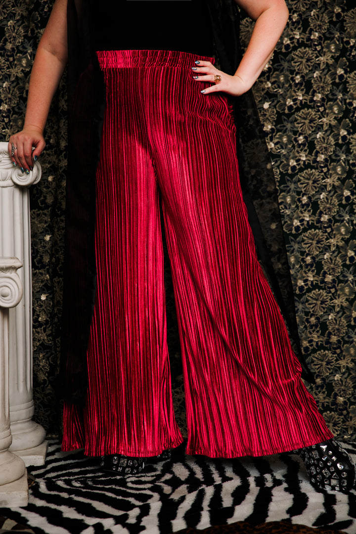 Muse Pants in “Velvet Slink" (Oxblood)