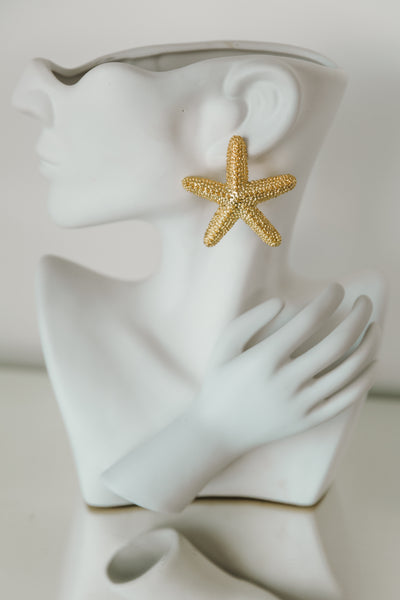 Starfish Earrings (Gold)