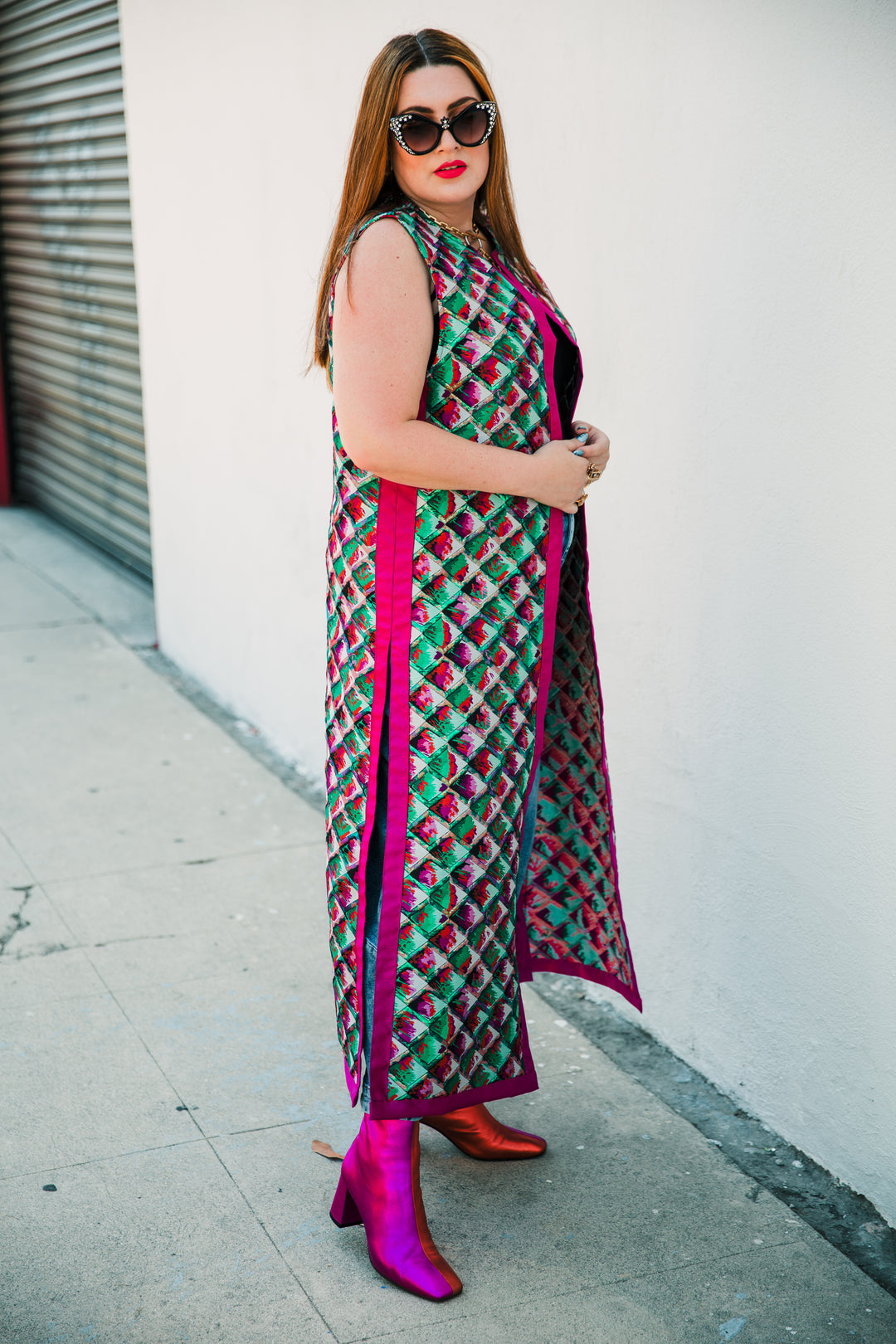 Berlin Duster in "Painted Scales" (Green)