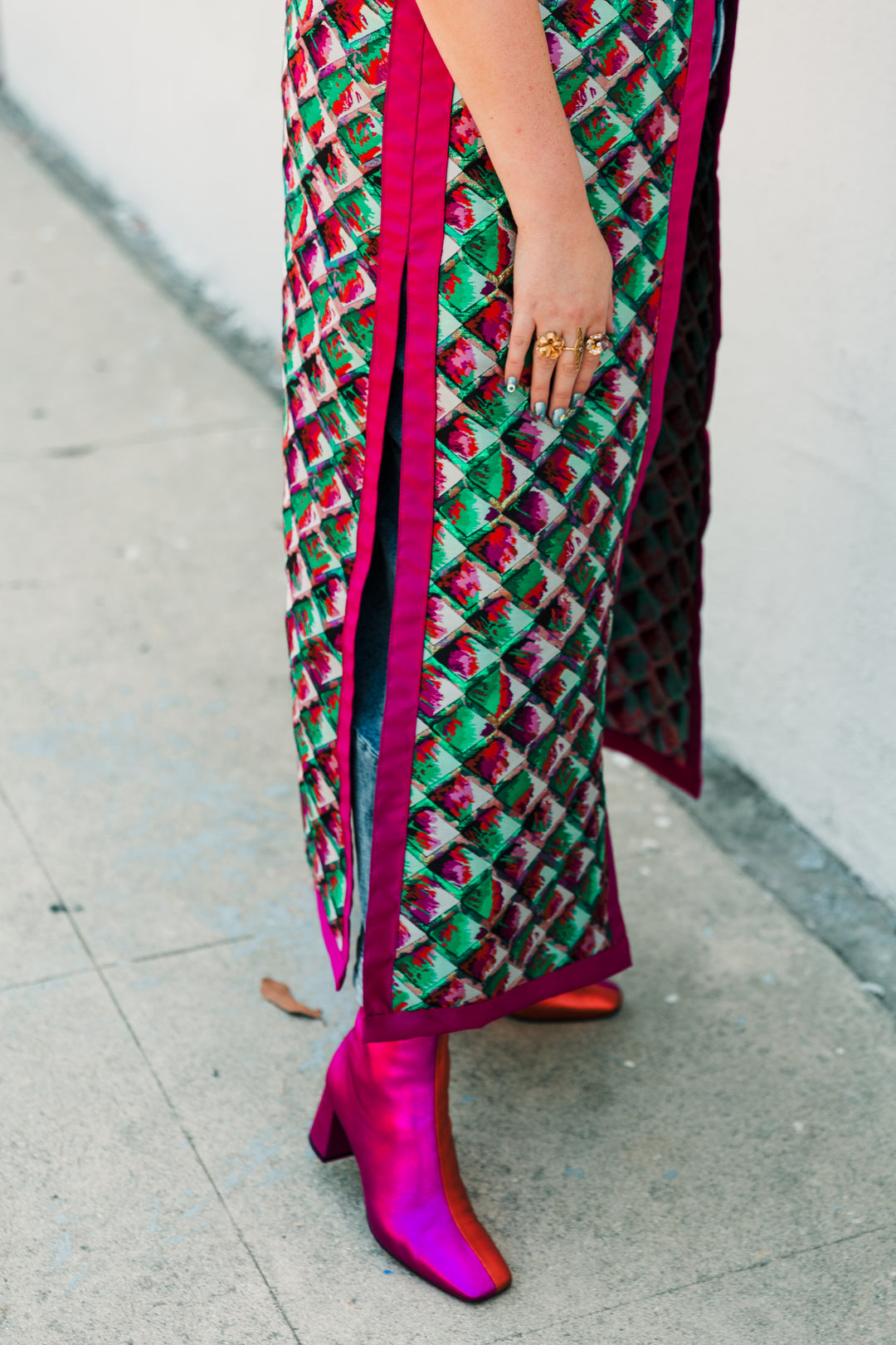 Berlin Duster in "Painted Scales" (Green)