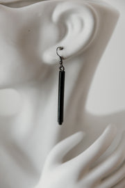 Escape From Paris: Tube Earrings (Black)