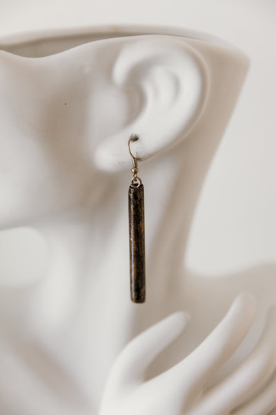 Escape From Paris: Tube Earrings (Gold)