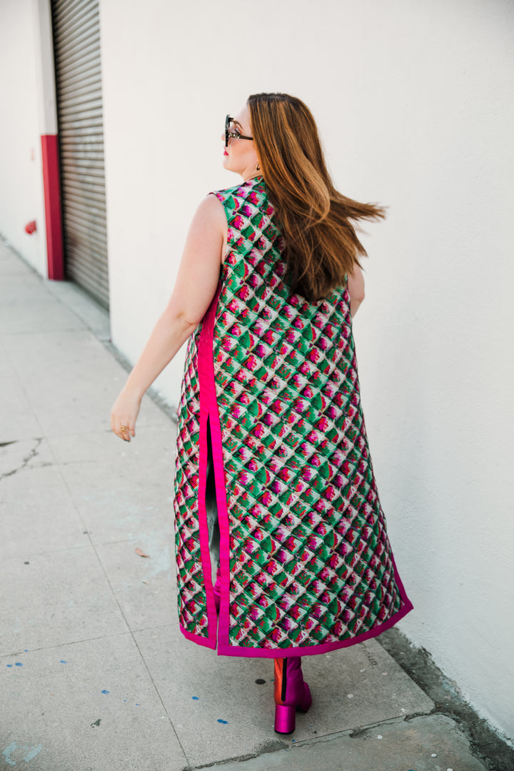 Berlin Duster in "Painted Scales" (Green)