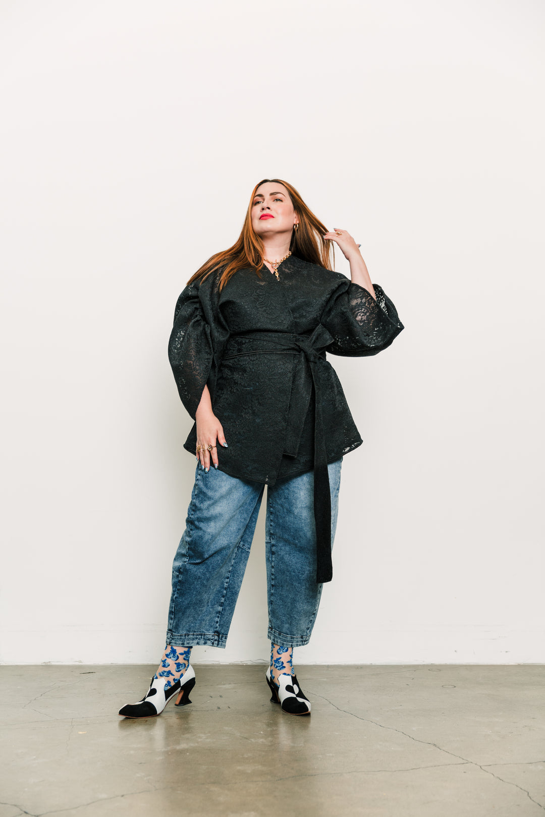 Theater Jacket in “Black Lace"