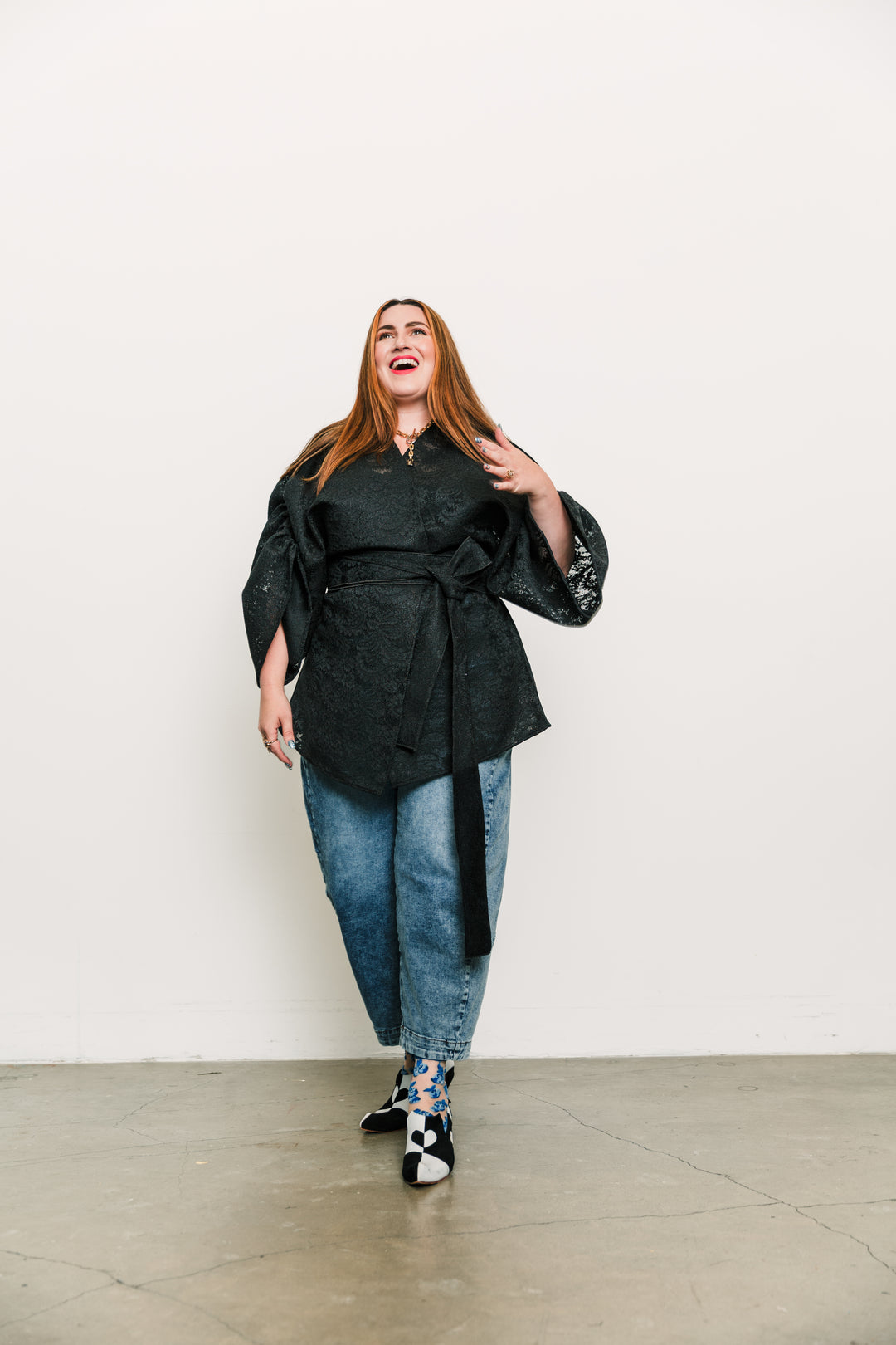 Theater Jacket in “Black Lace"