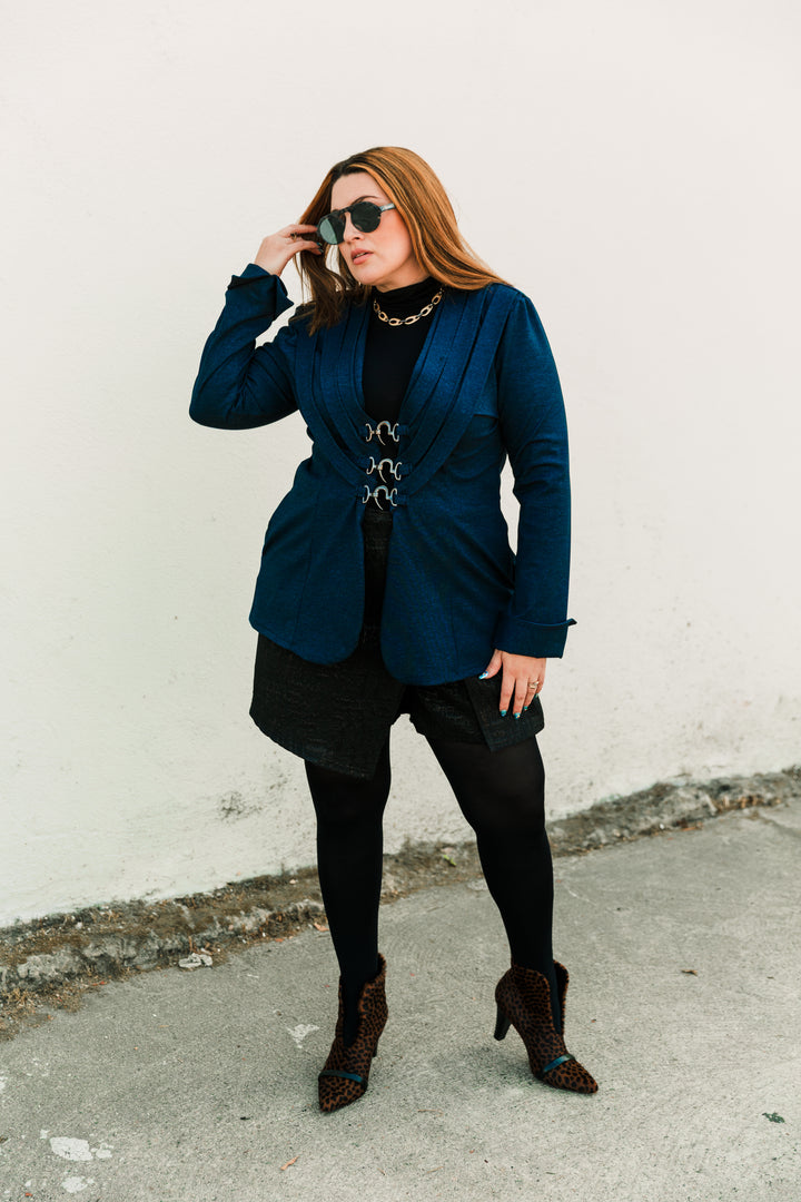 Sartorialist Ponte Blazer in "Denim”