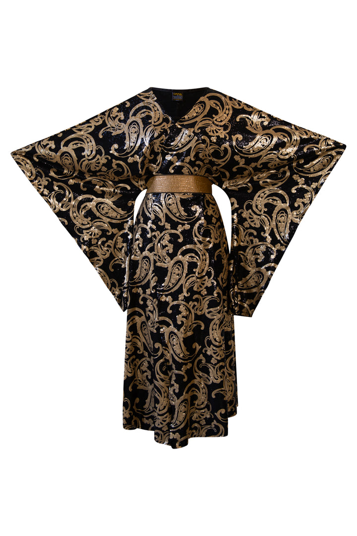Bohémienne Kimono Robe in “Leda”