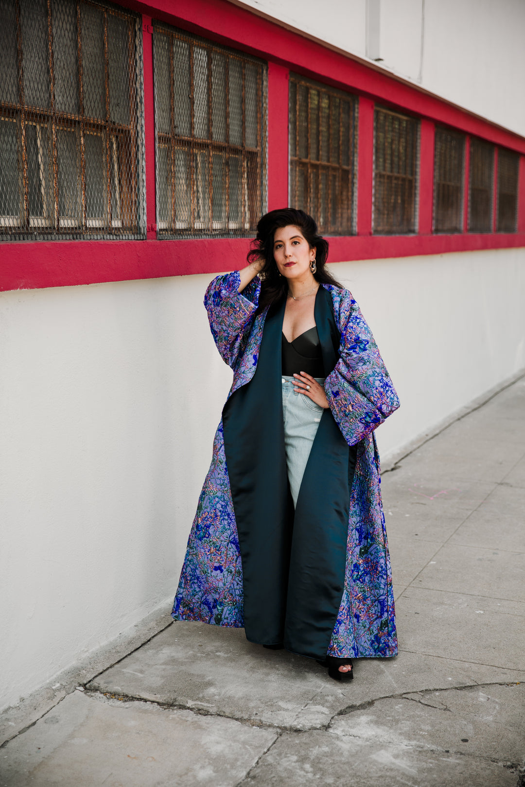 Parisian Coat in "Flight" (Purple)