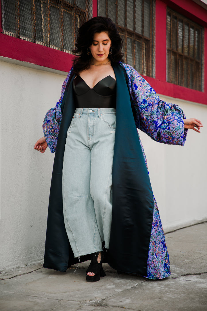 Parisian Coat in "Flight" (Purple)