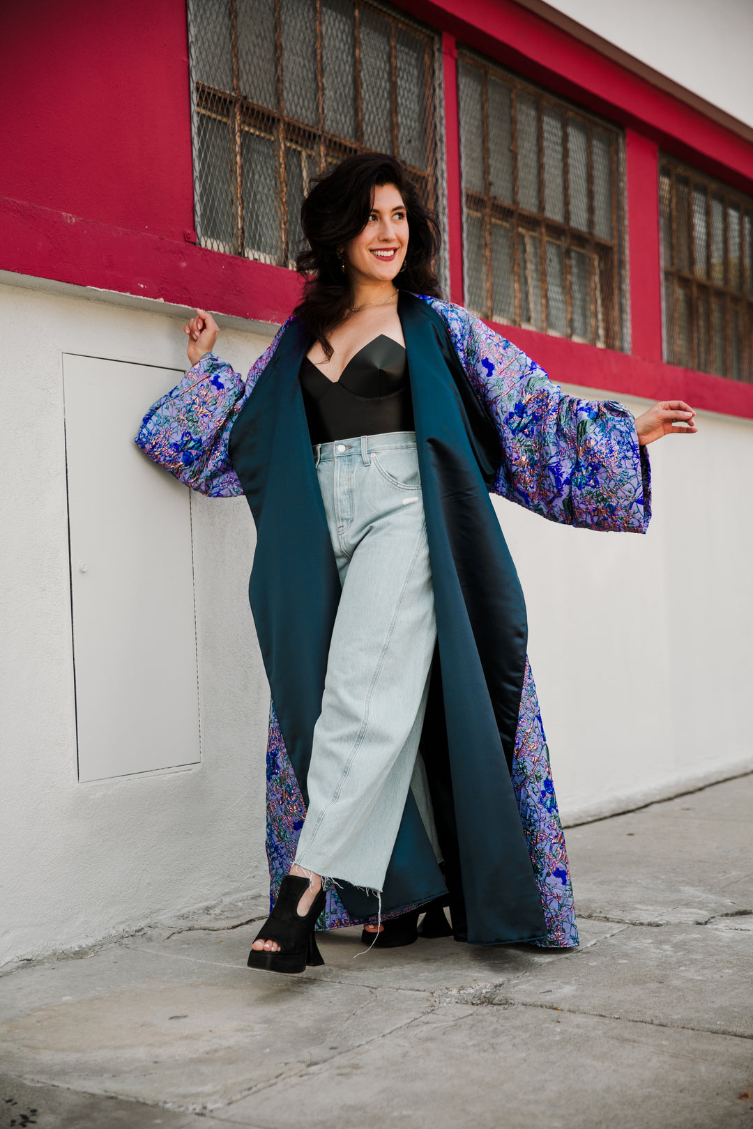 Parisian Coat in "Flight" (Purple)