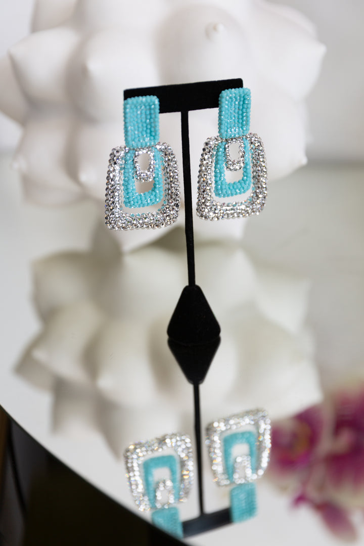 Custom Swarovski Crystal Link Earrings