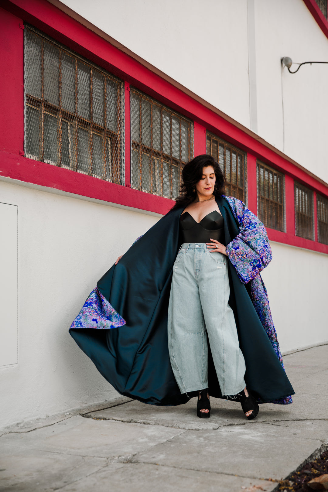 Parisian Coat in "Flight" (Purple)