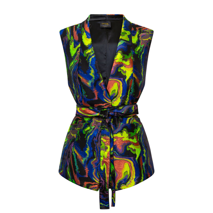 Lusso Jacquard Waistcoat in "Brat Marble"