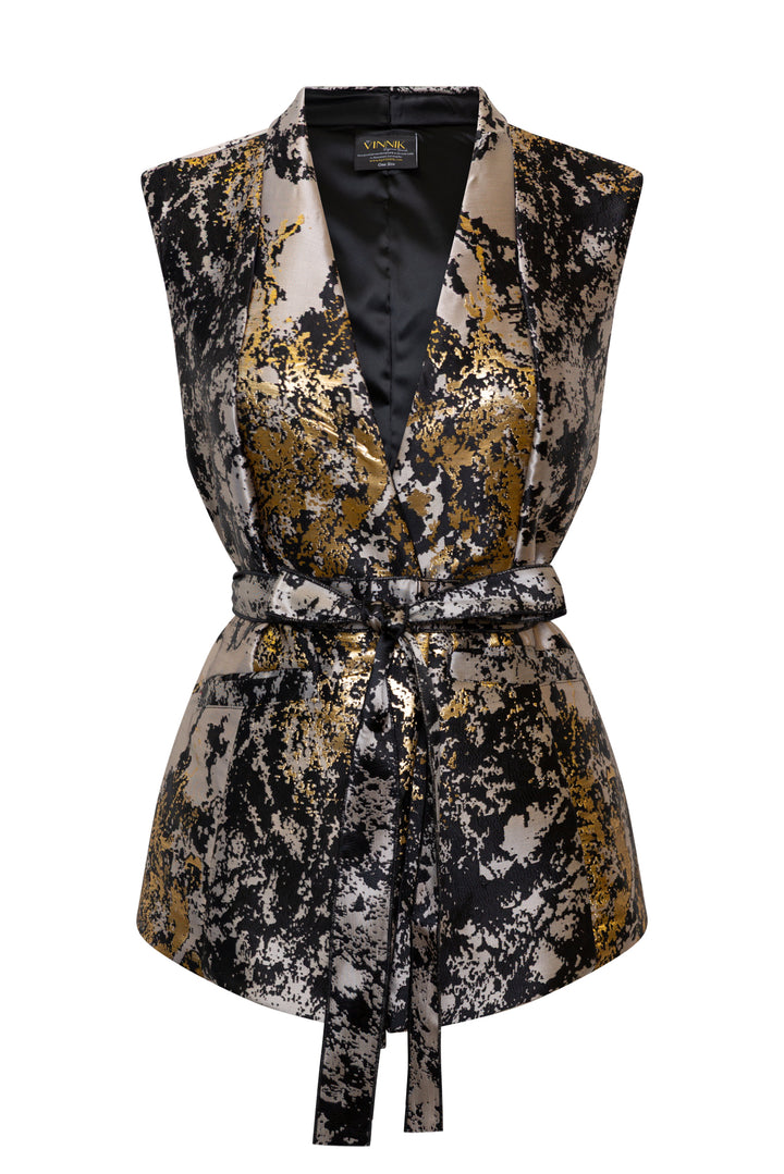Lusso Jacquard Waistcoat in "Elektra"