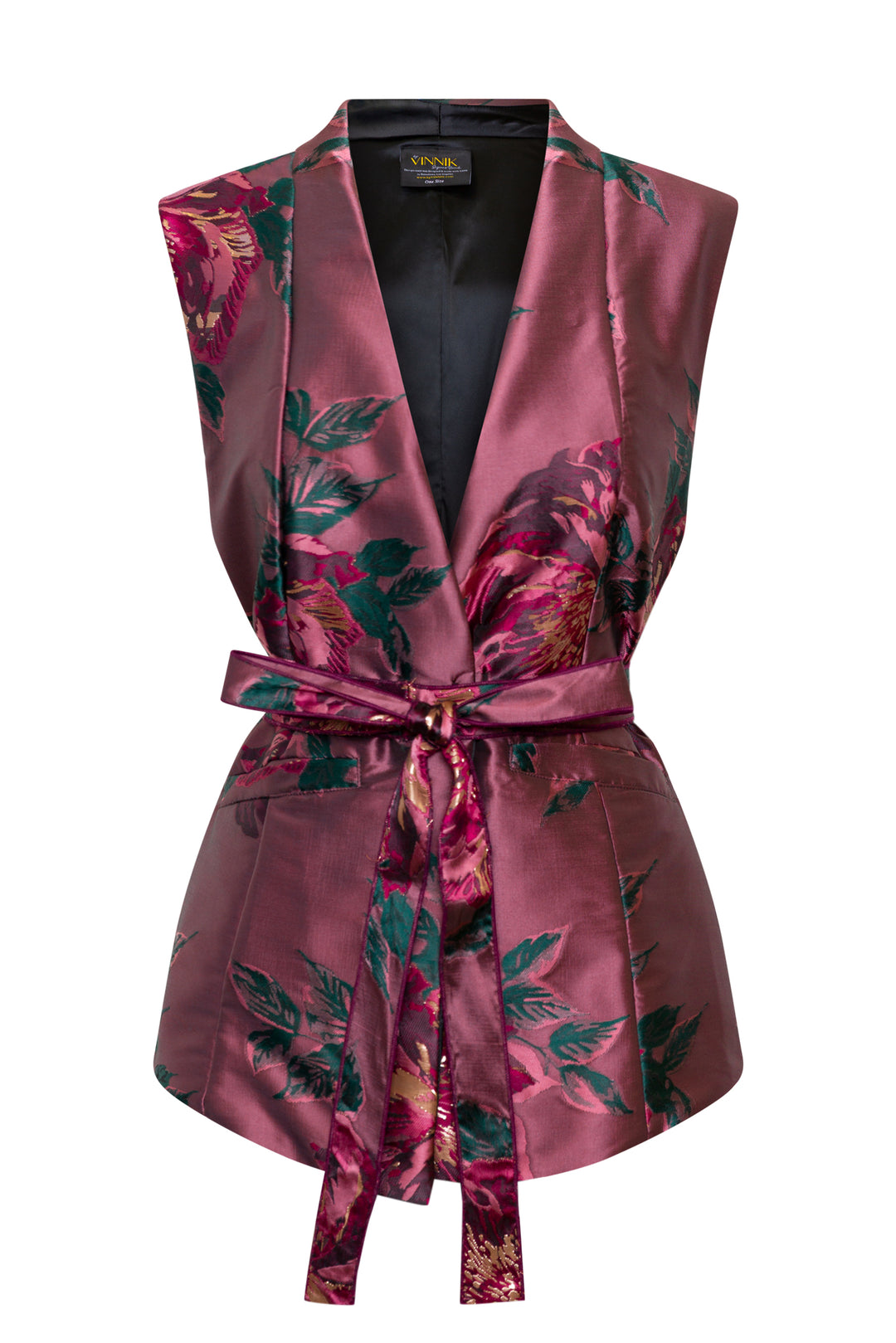 Lusso Jacquard Waistcoat in "Midnight Sonata" (Mauve)