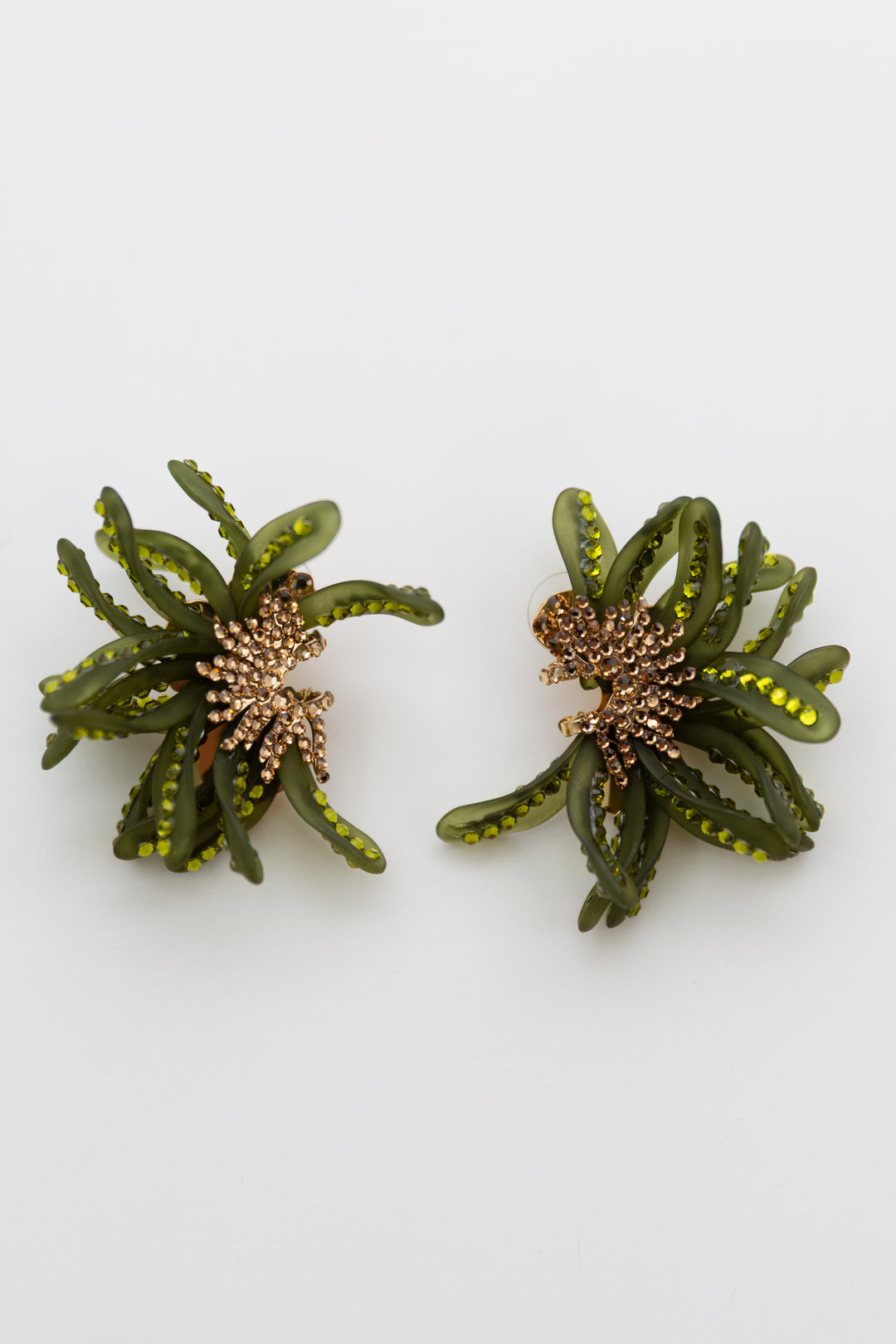 Custom Swarovski Crystal Wildflower Earrings