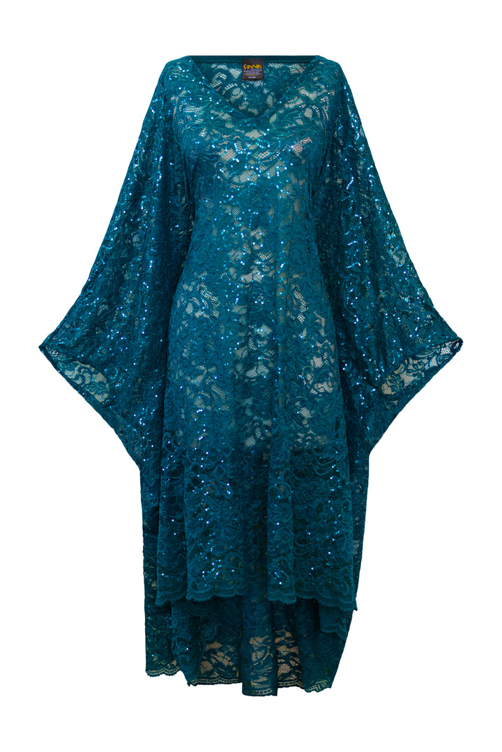 Runway Sequin Kaftan in "Forest Dweller" Midi
