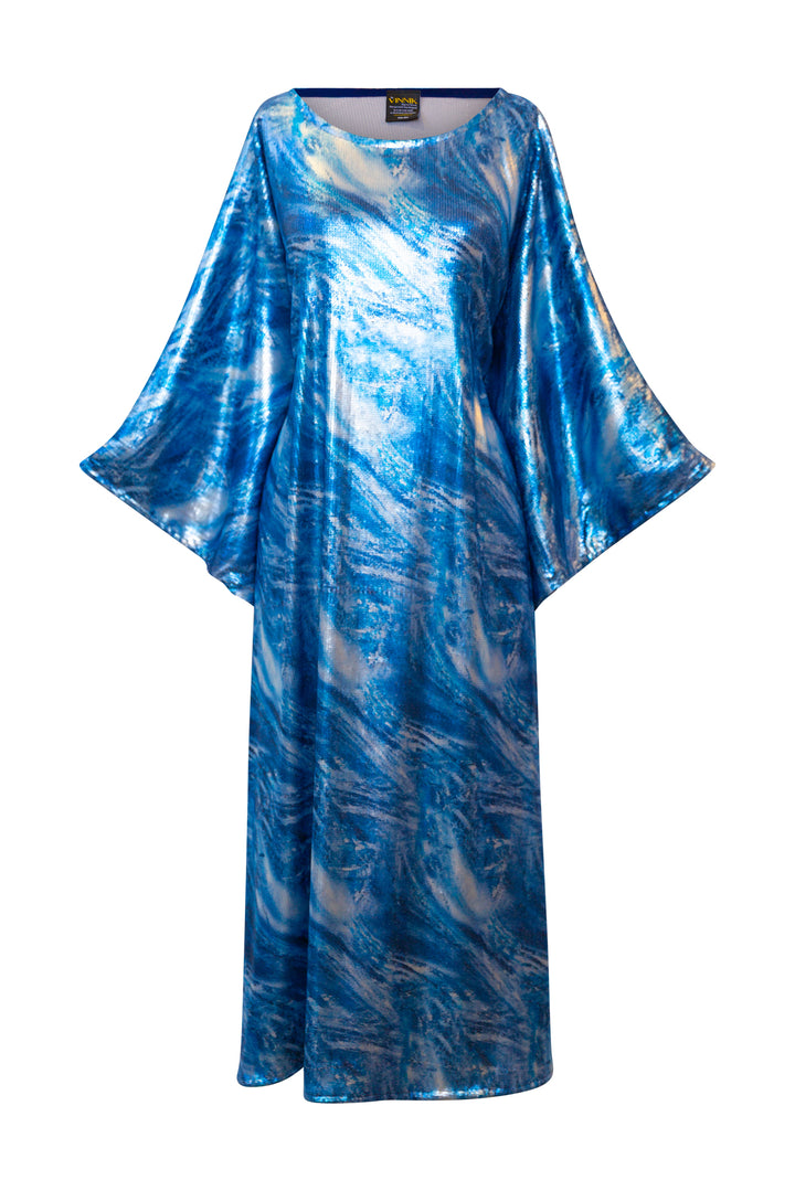 Runway Sequin Kaftan in "Obsidian Sky"