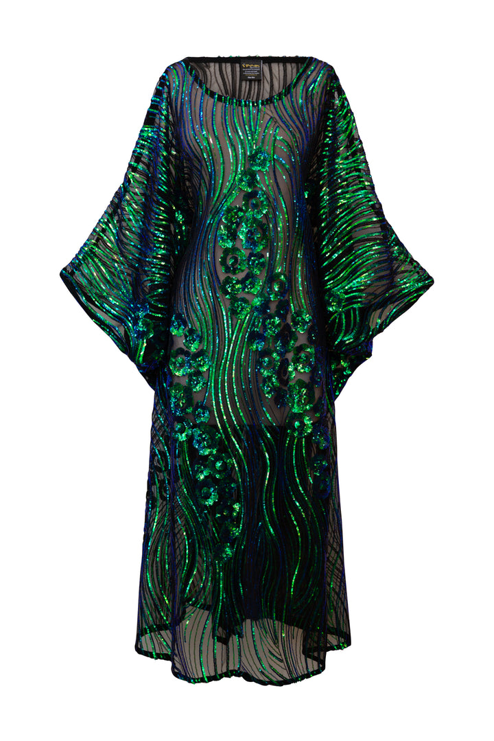 Runway Sequin Kaftan in "Moonfall"