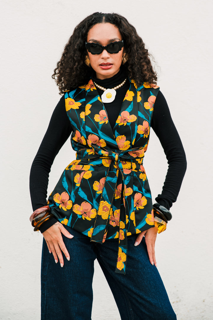 Lusso Jacquard Waistcoat in "Zaza"