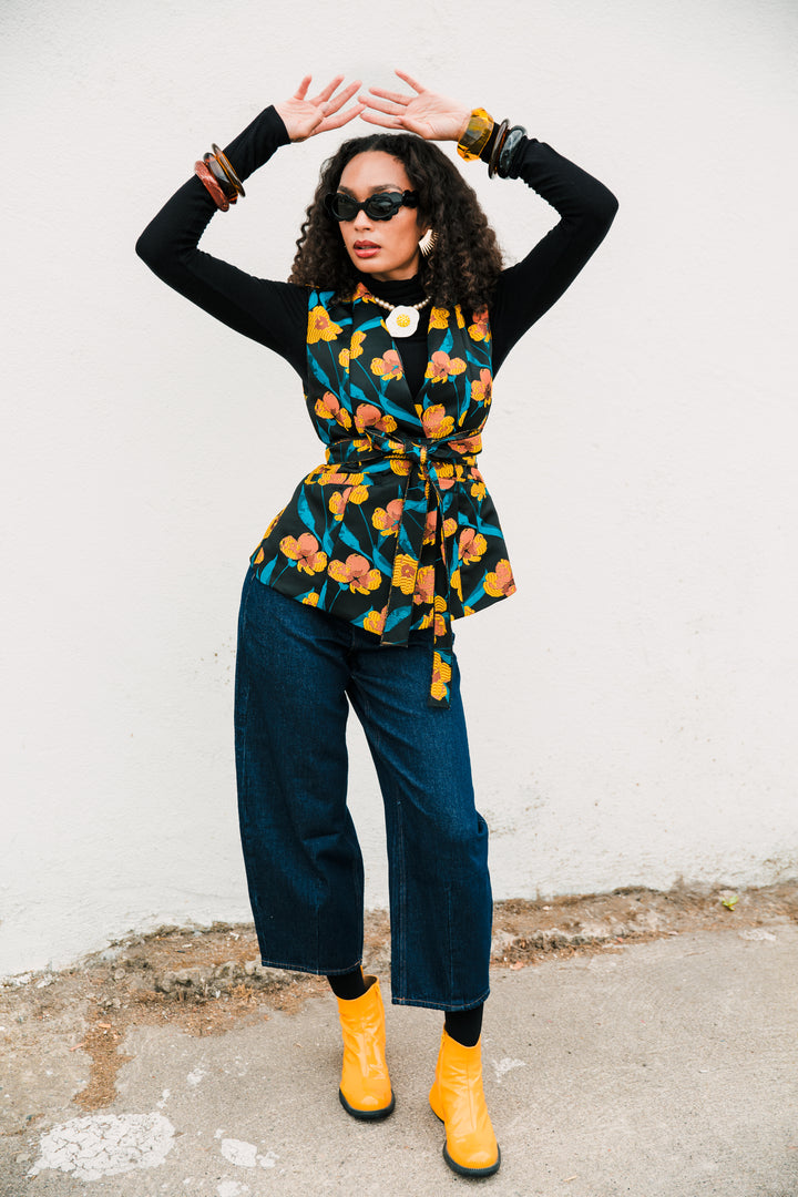 Lusso Jacquard Waistcoat in "Zaza"