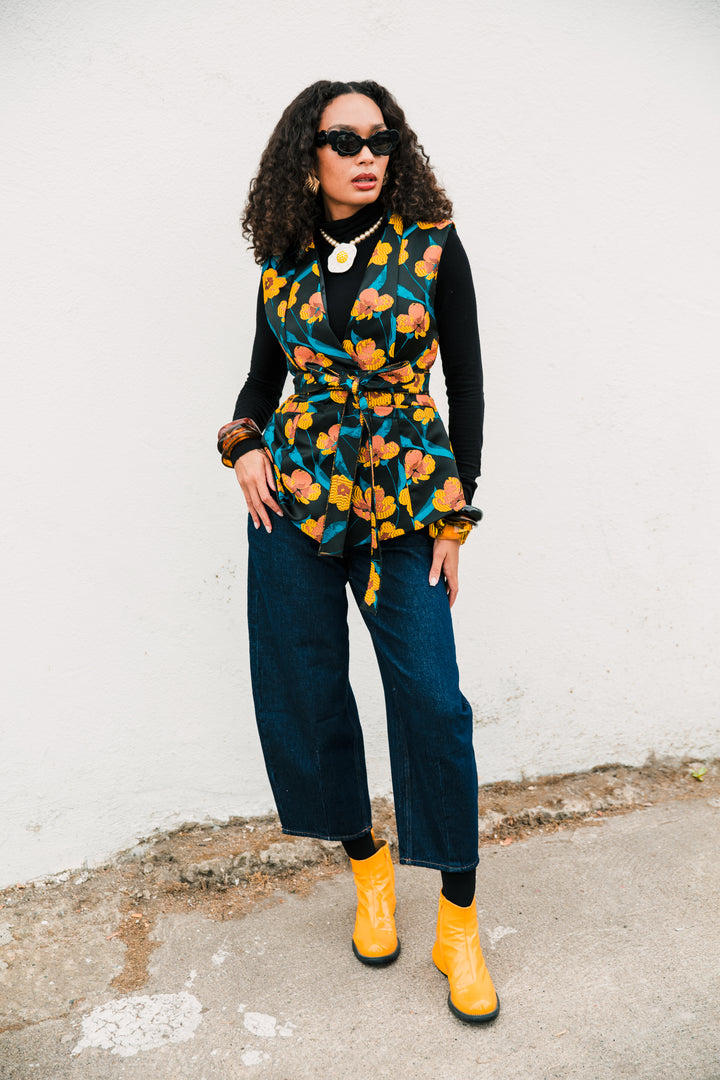 Lusso Jacquard Waistcoat in "Zaza"