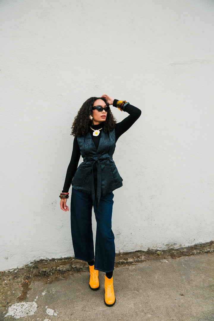 Lusso Jacquard Waistcoat in "Sakura"