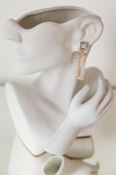 Art Deco Rectangle Earrings
