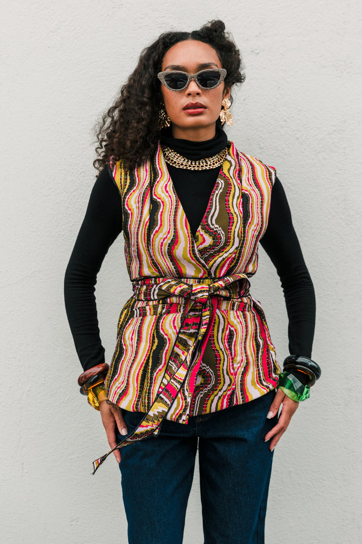 Lusso Jacquard Waistcoat in "Summer and Smoke"