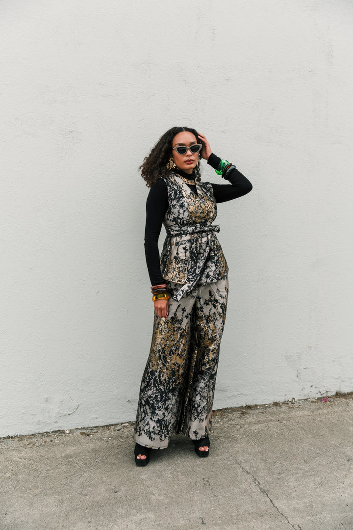 Lusso Jacquard Waistcoat in "Elektra"