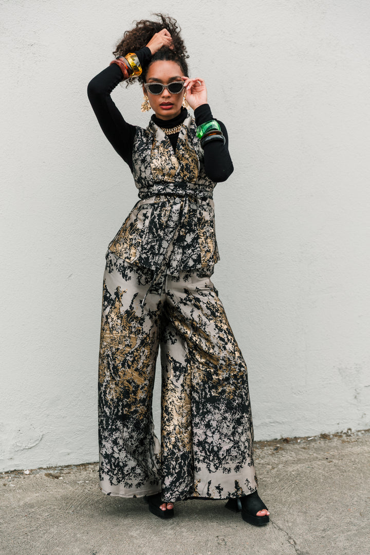 Lusso Jacquard Waistcoat in "Elektra"