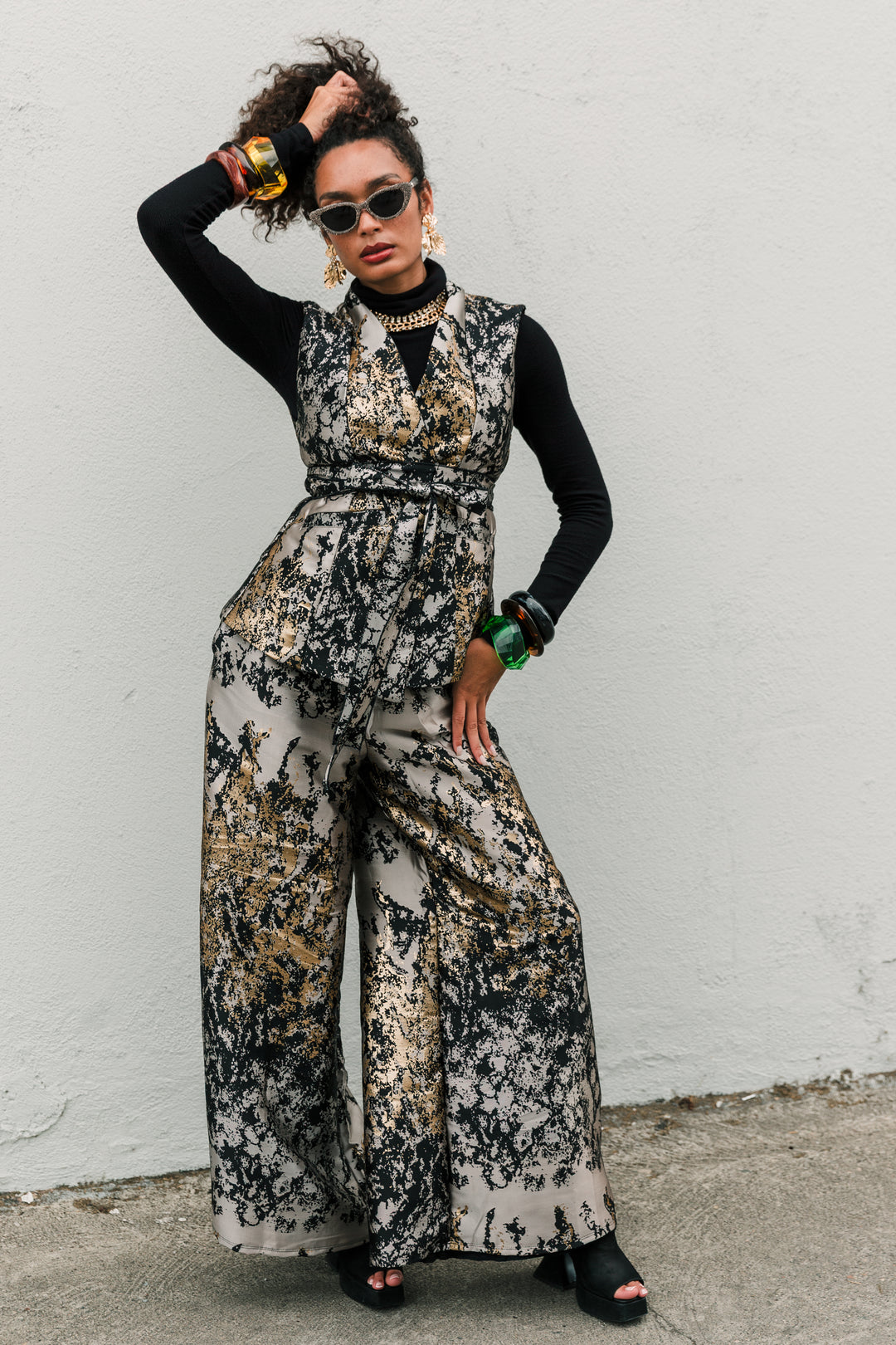 Lusso Jacquard Waistcoat in "Elektra"