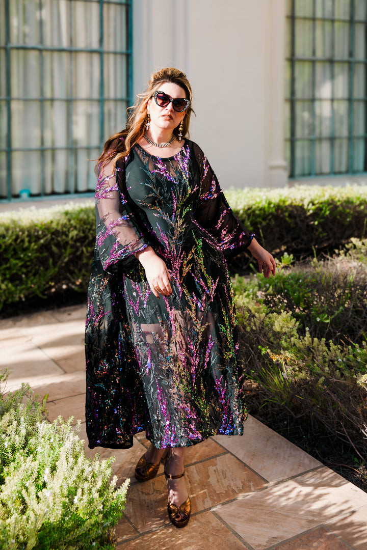 Runway Sequin Kaftan in "Nacht"
