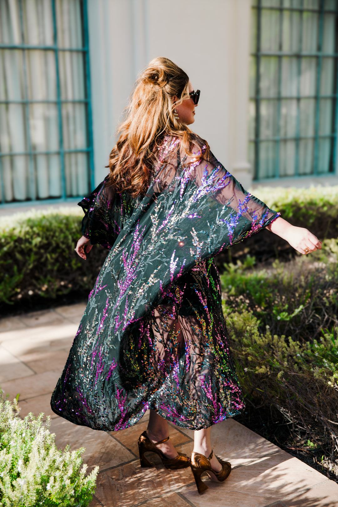 Runway Sequin Kaftan in "Nacht"