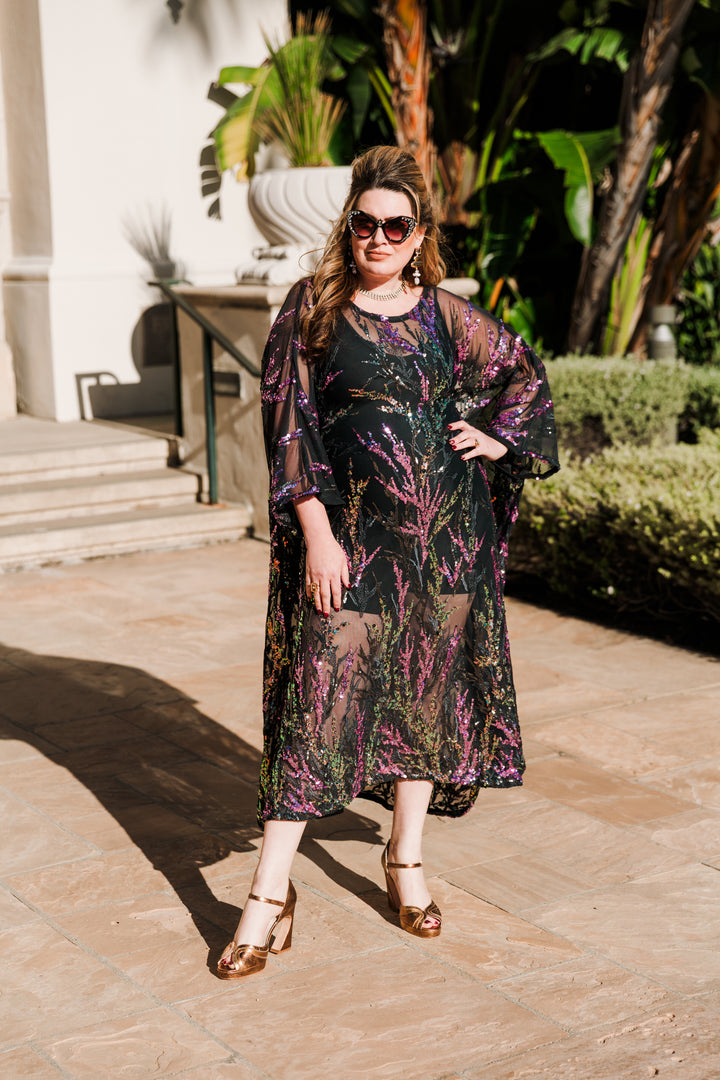 Runway Sequin Kaftan in "Nacht"