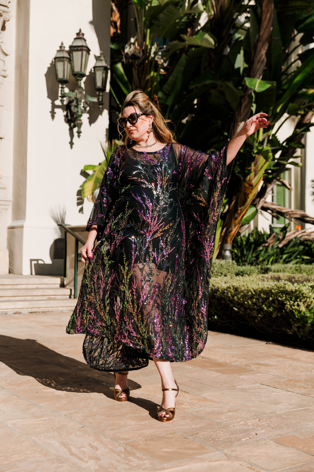 Runway Sequin Kaftan in "Nacht"