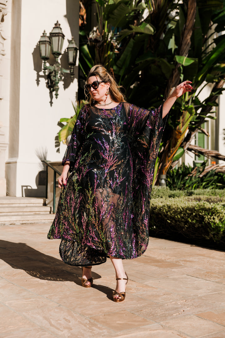 Runway Sequin Kaftan in "Nacht"