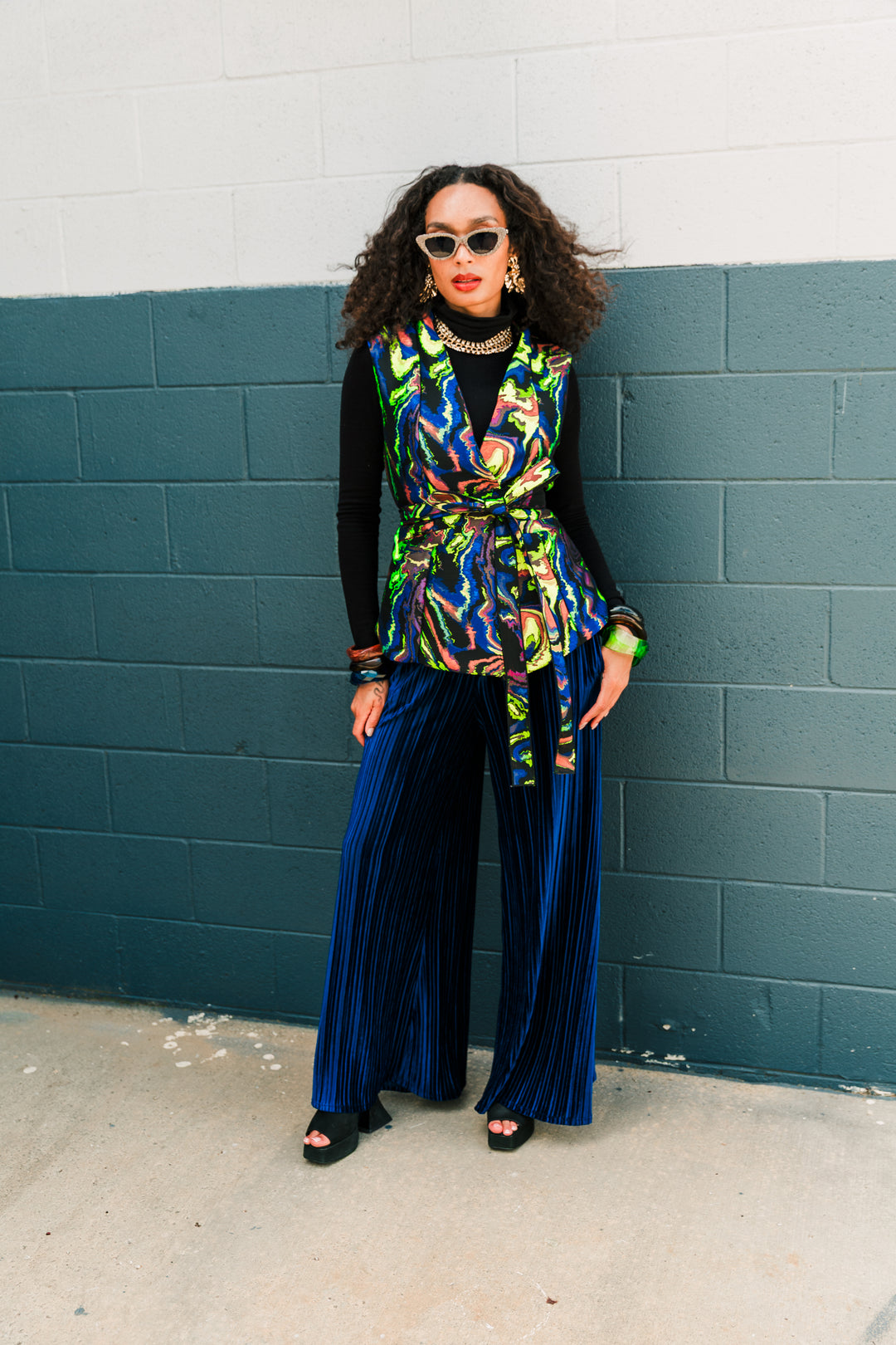 Muse Pants in “Velvet Slink" (Blue)