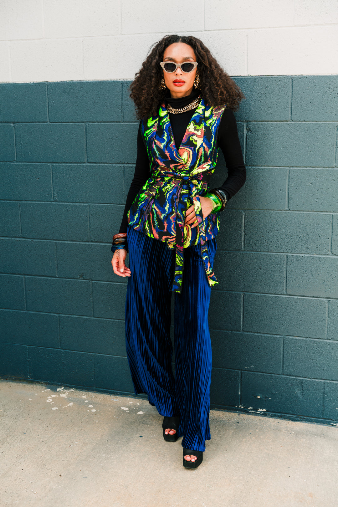 Muse Pants in “Velvet Slink" (Blue)