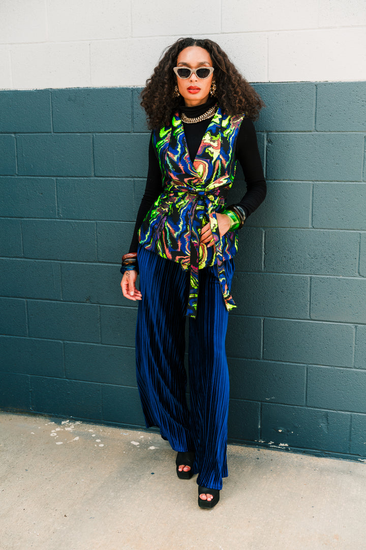 Muse Pants in “Velvet Slink" (Blue)