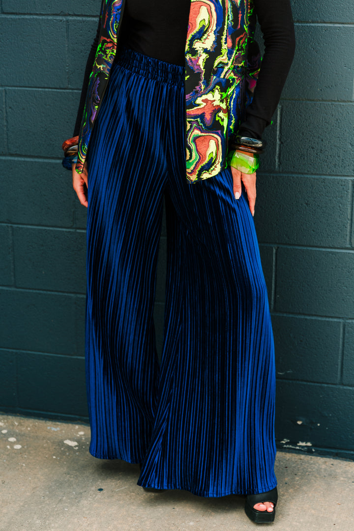 Muse Pants in “Velvet Slink" (Blue)