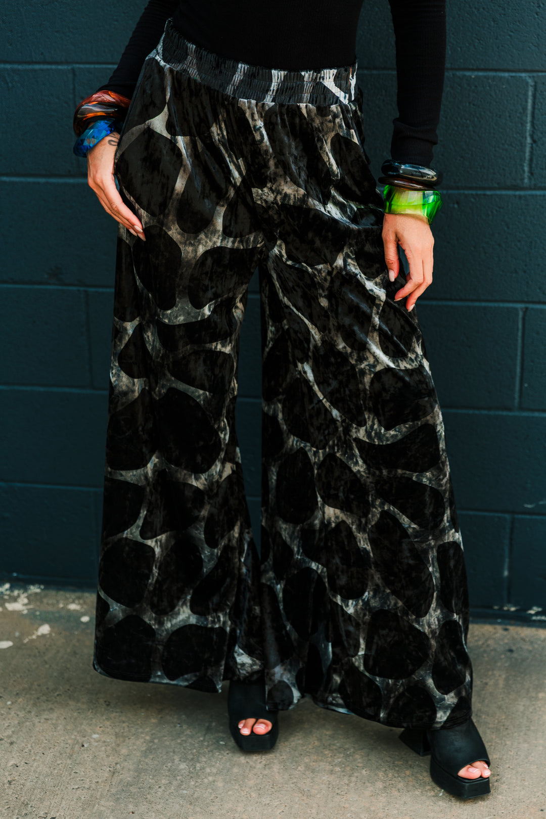 Muse Pants in “Blob Velvet"