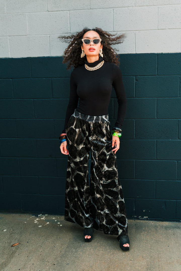 Muse Pants in “Blob Velvet"