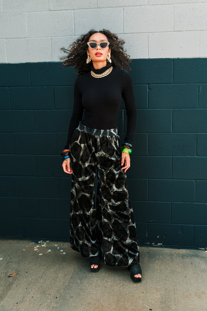 Muse Pants in “Blob Velvet"