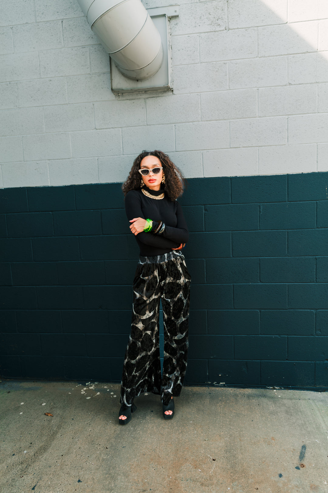 Muse Pants in “Blob Velvet"