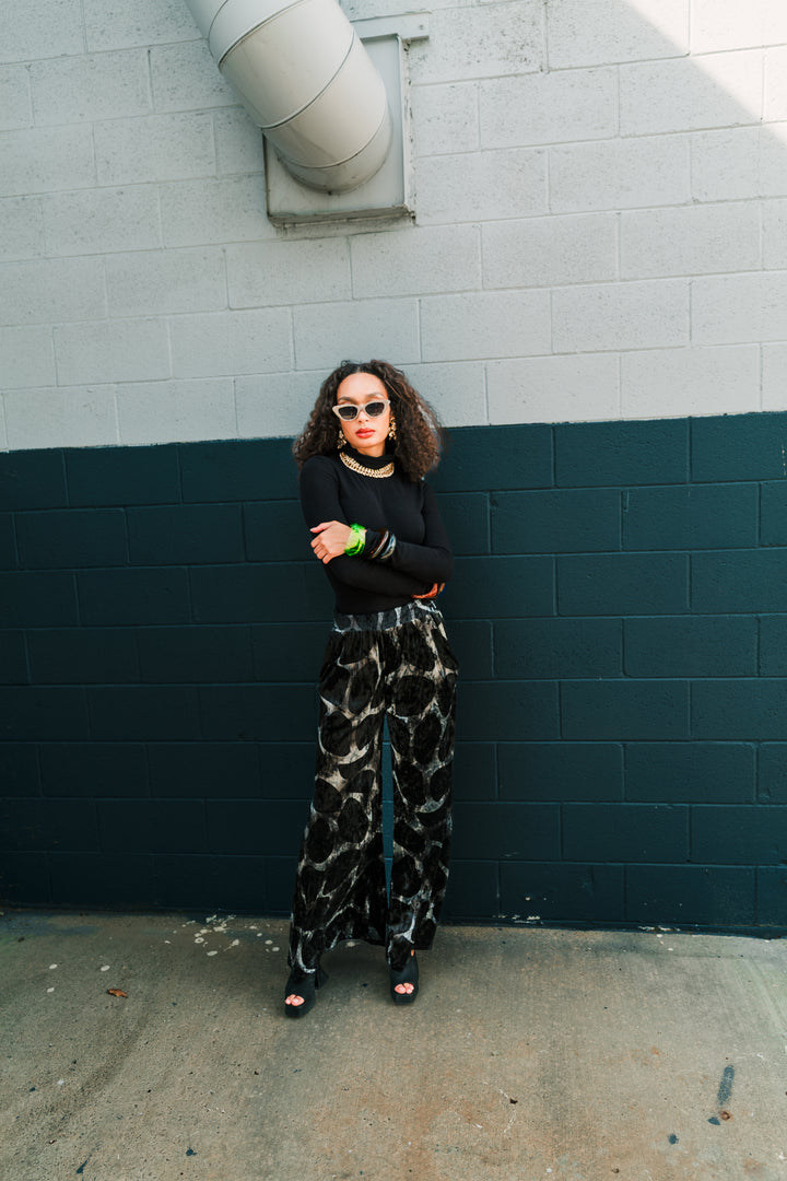 Muse Pants in “Blob Velvet"