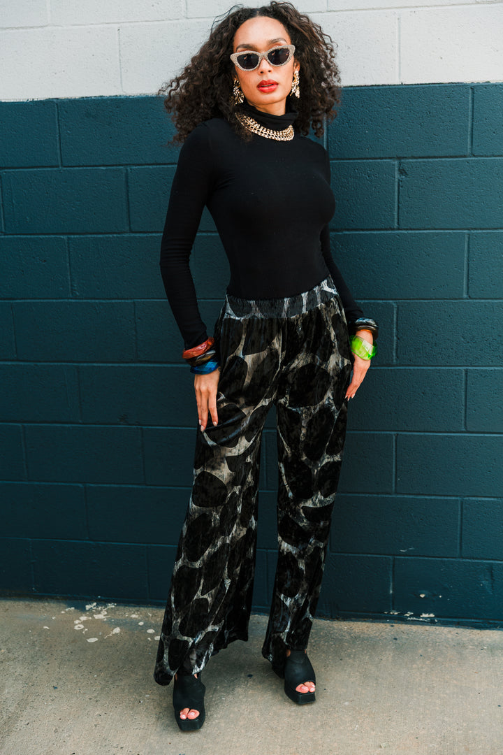 Muse Pants in “Blob Velvet"