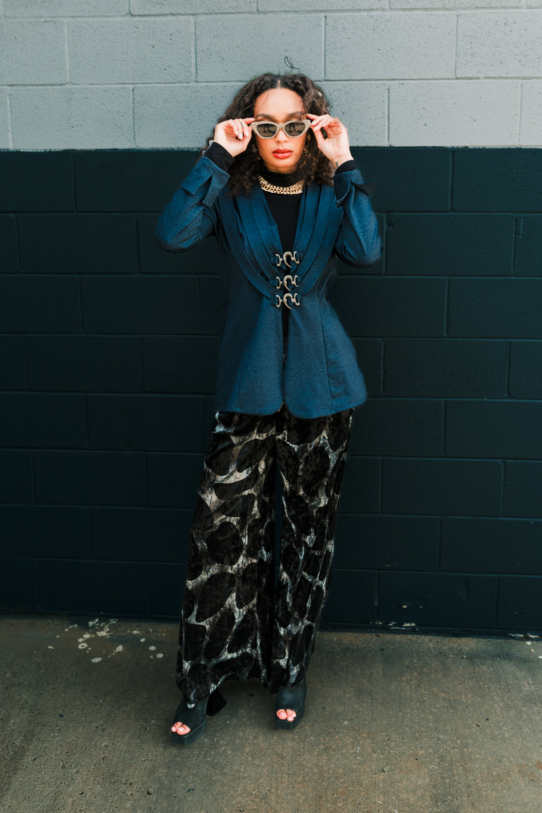 Sartorialist Ponte Blazer in "Denim”
