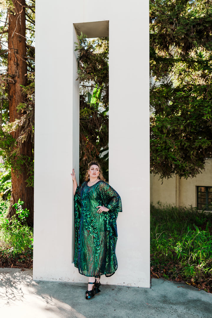 Runway Sequin Kaftan in "Moonfall"