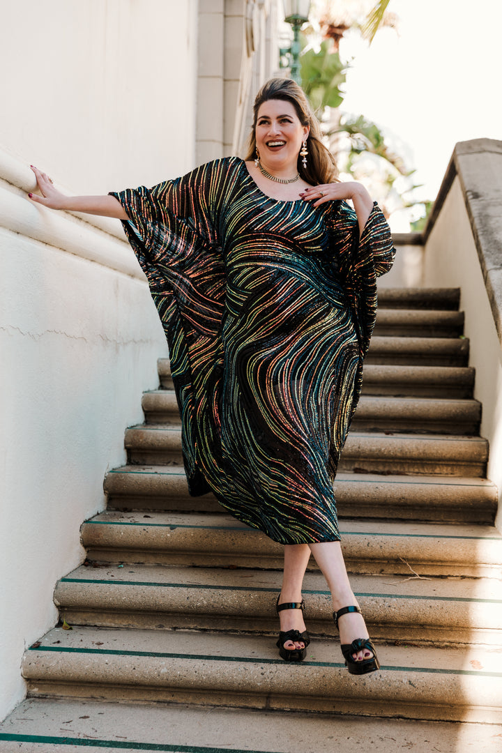 Runway Sequin Kaftan in "Stormlight"